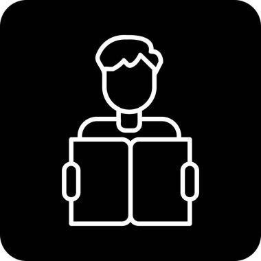 Web simgesi vektör illüstrasyonu öğreniliyor 