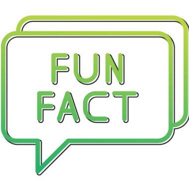 Eğlenceli Gerçekler konuşma balonu web simgesi, vektör illüstrasyonu