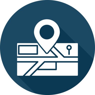 konum. Web simgesi basit illüstrasyon 