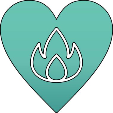 Tutku web simgesi basit illüstrasyon