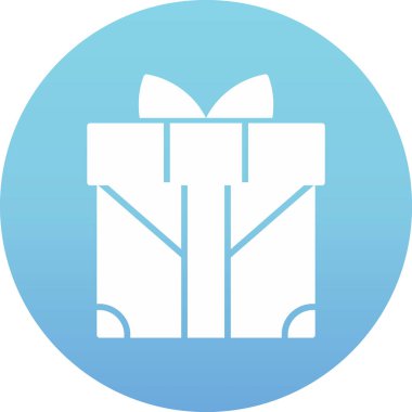 gift box with bow, vector illustration