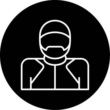 Bobsleigh. Web simgesi basit tasarım              