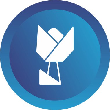 soyut çiçek simgesi, vektör illüstrasyonu basit tasarım