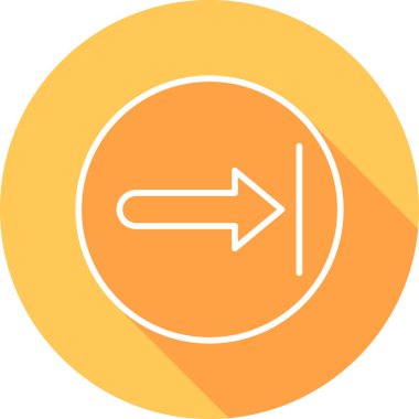 Sağ ok web simgesi, vektör çizim