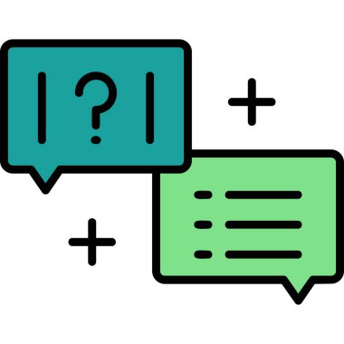 Quiz web simgesi vektör illüstrasyonu