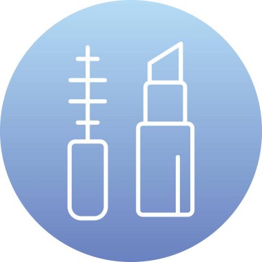 Makyaj Ağı simgesi basit illüstrasyon 