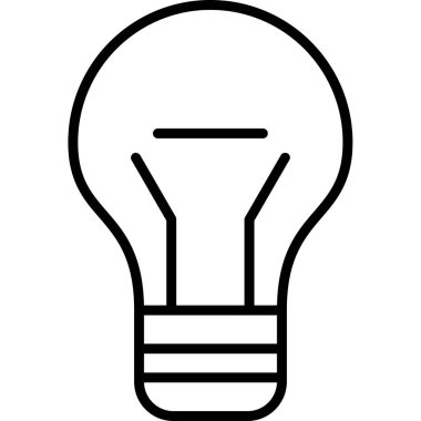 Ampul Ağı basit simgesinin vektör çizimi