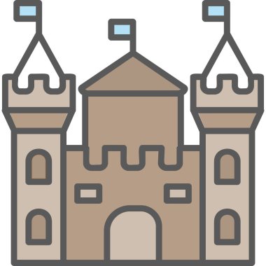 Castle vektör resimleme tasarımı
