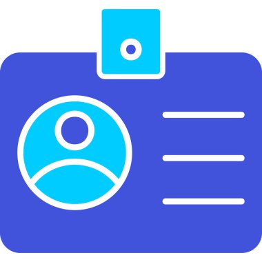 sürücü belgesi simgesi, vektör illüstrasyonu basit tasarım