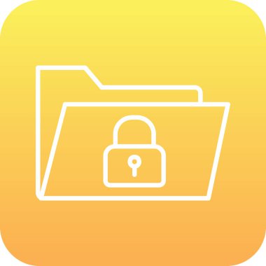 Güvenli Veri Web simgesi vektör illüstrasyonu 