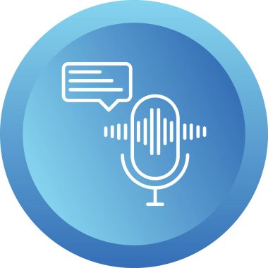 vector illustration of Voice message icon                        
