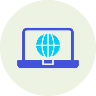 dizüstü bilgisayar simgesi, vektör illüstrasyonu basit tasarım