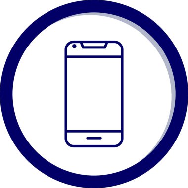 Smartphone web simgesi, vektör çizim 