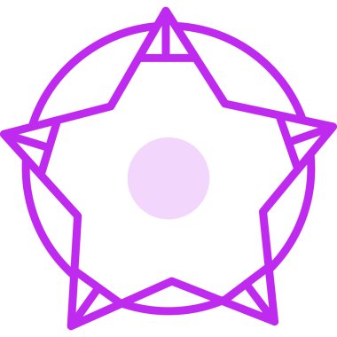 yıldız web simgesi basit illüstrasyon 