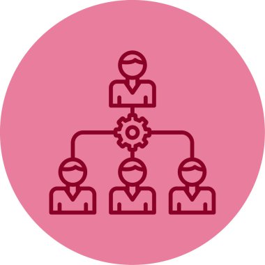 İnsan kaynakları yönetim vektörü düz vektör çizimi 