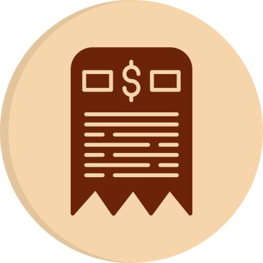 fatura simgesi vektör illüstrasyonu