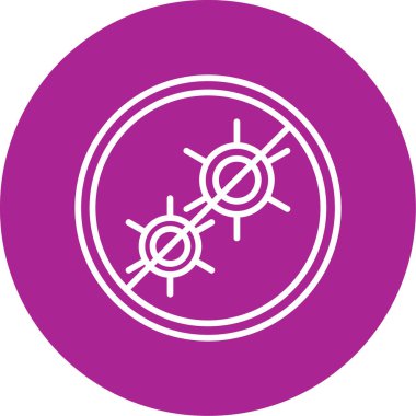 Antibakteriyel modern simgenin vektör çizimi        