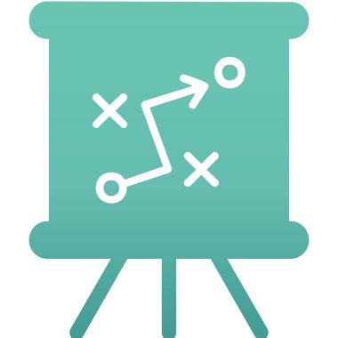 Strateji Simgesi Vektör illüstrasyonu 