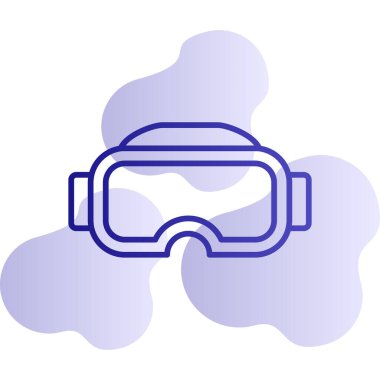 Gözlükler. Web simgesi basit illüstrasyon