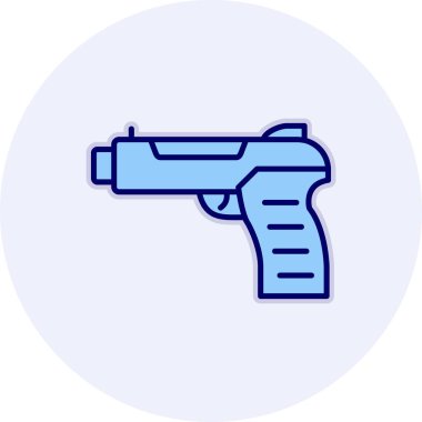 Silah. Web simgesi basit illüstrasyon 