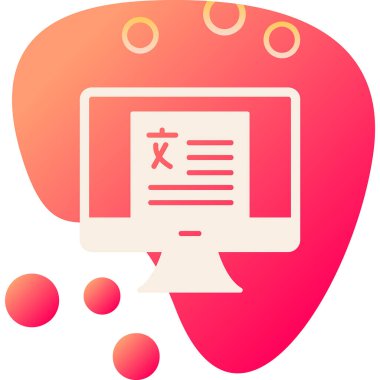 Modern dilbilim simgesinin vektör illüstrasyonu