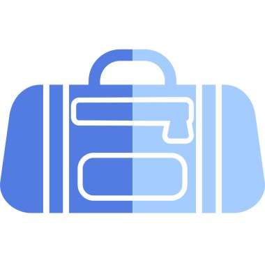 Spor çantası simgesi, vektör illüstrasyonu