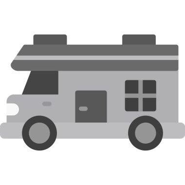 Eğlence aracı simgesi, vektör illüstrasyonu basit tasarım