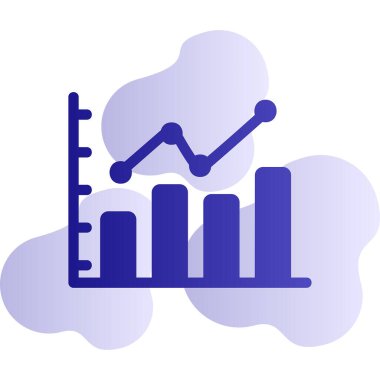 bar çizelgesi simgesi, vektör illüstrasyonu 