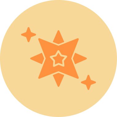 yıldız web simgesi basit illüstrasyon 