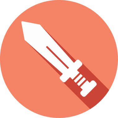 Kılıç. Web simgesi basit illüstrasyon 