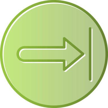 Sağ ok web simgesi, vektör çizim