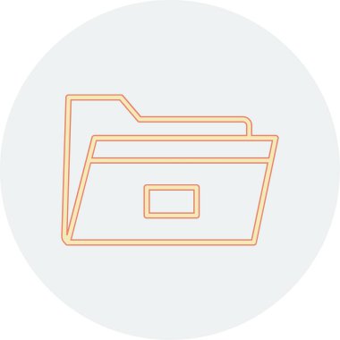 Dosya. Web simgesi basit illüstrasyon 