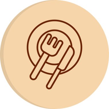 Diyet simgesi, satır biçimi 