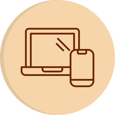 Tepkili web tasarım simgesi, vektör illüstrasyonu basit tasarım