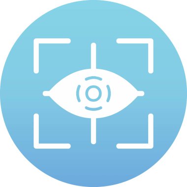 Göz. Web simgesi basit illüstrasyon