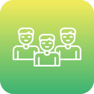bir grup insan simgesi vektör illüstrasyon tasarımı 