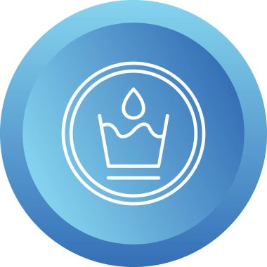 Wasable tabela simgesi, vektör illüstrasyonu