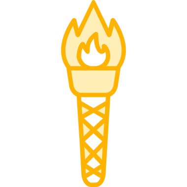 Meşalede yanan alev.