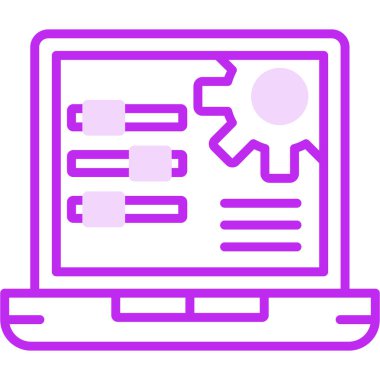 Teçhizat. Web simgesi basit illüstrasyon