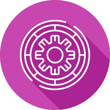 Görev yerine getirilen simge vektör illüstrasyonu         