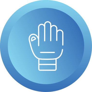 El hareketi simgesi, vektör illüstrasyonu 