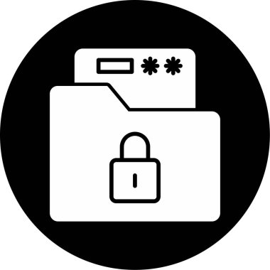 kilit düz simge vektör çizim