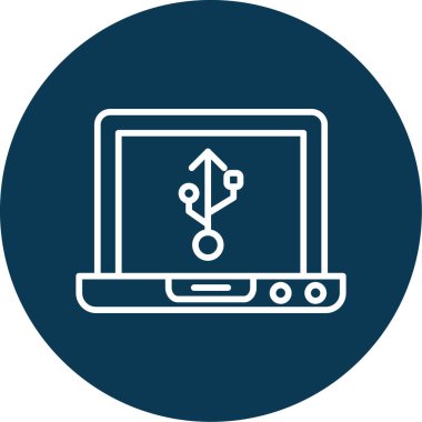 Dizüstü web simge vektör çizim 