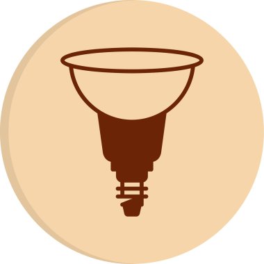 Yansıtıcı ağ simgesi, vektör illüstrasyonu