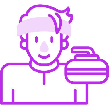 Web simgesi curling, illüstrasyon vektör    