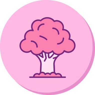 Ağaç. Web simgesi basit illüstrasyon 