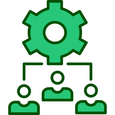 Bir grup insanın vektör çizimi, Takım Yönetimi