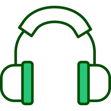 Kulaklık. Web simgesi basit illüstrasyon 