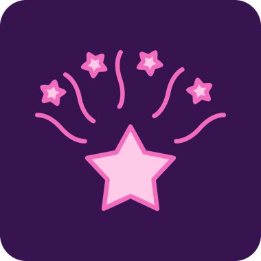 yıldız web simgesi basit illüstrasyon 