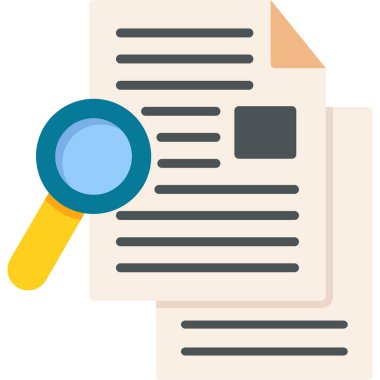 belge dosya simgesi düz biçimli 